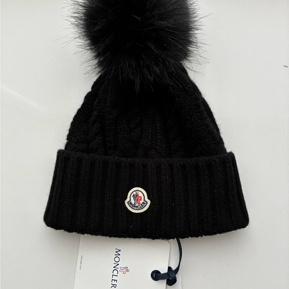 Moncler Berretto Tricot in Classic Black